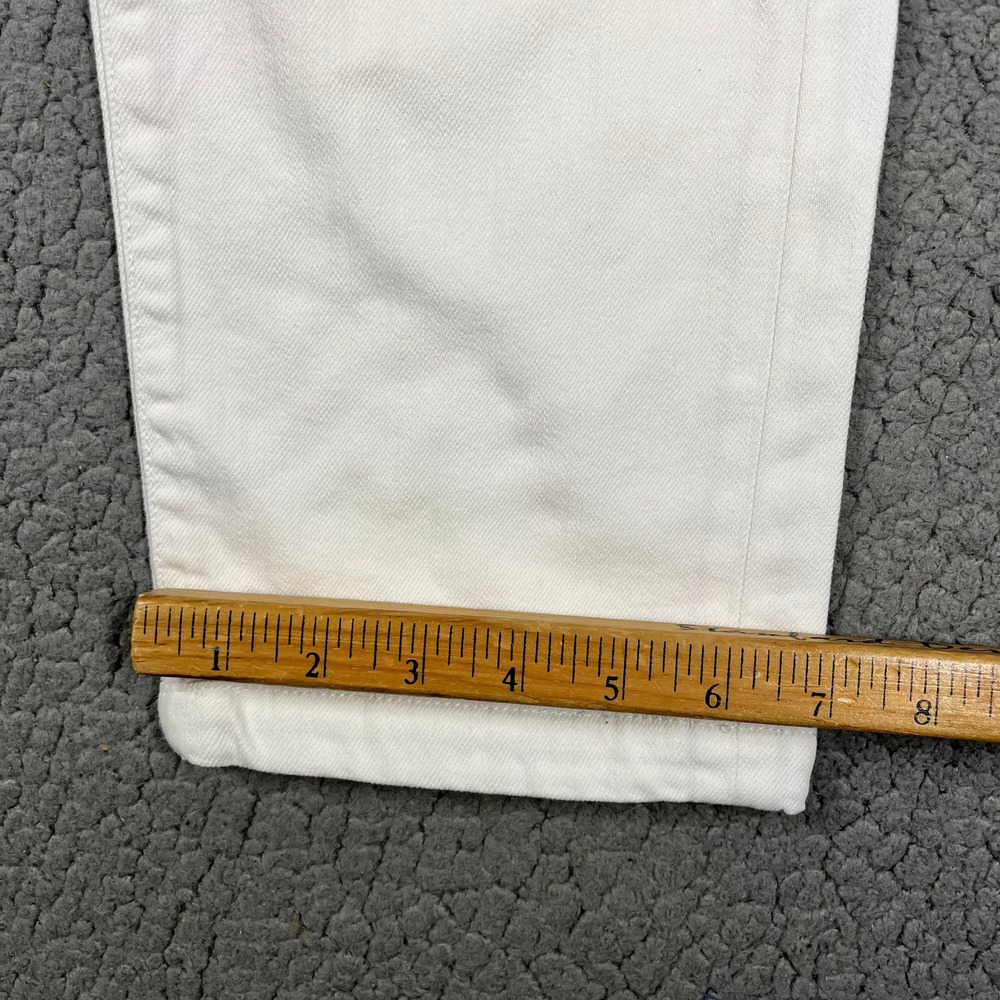 Marco Pescarolo Nerano Denim Jeans Napoli 1 White Mens 54 Made in Italy 39J16 - Picture 13 of 14